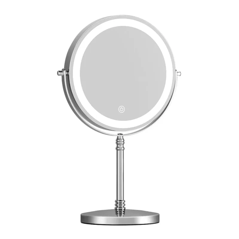 10x led 360 rotating makeup mirror round cosmetic light