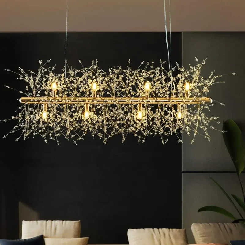 12 light modern crystal firework chandelier