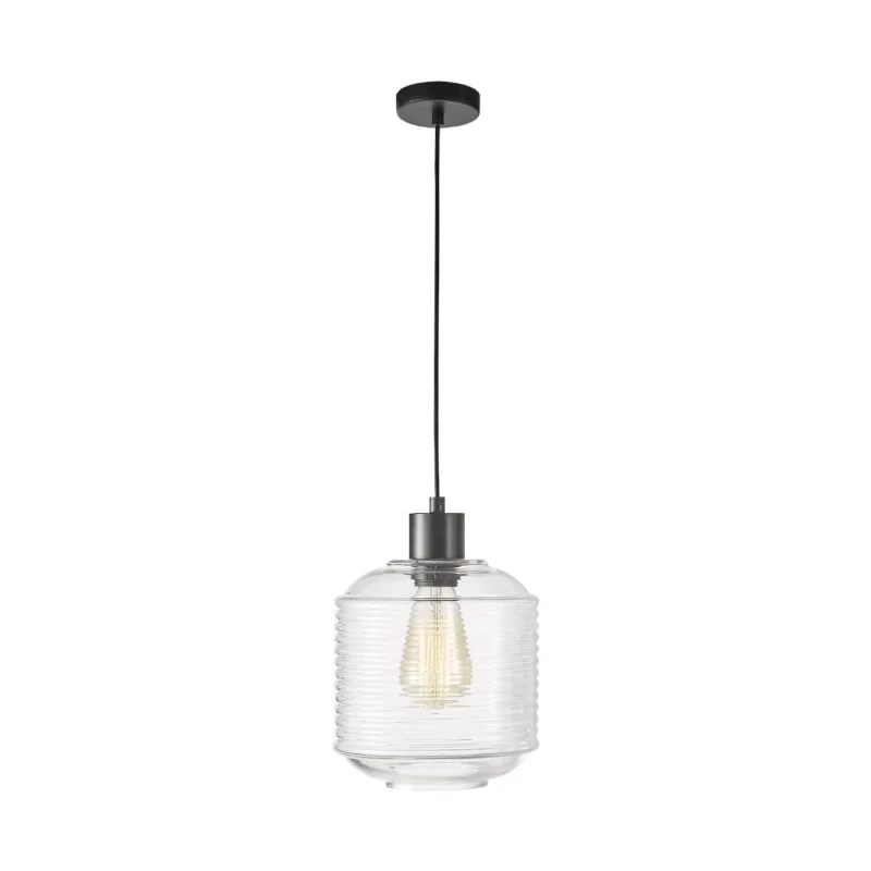 18 clear glass pendant light marconi design