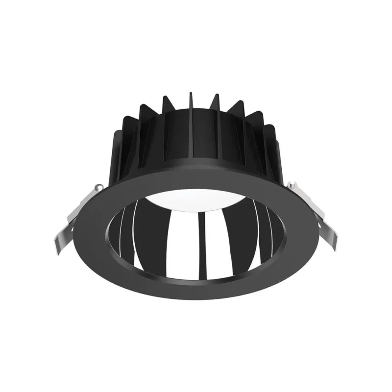 25w cct dimmable recessed downlights low glare black white