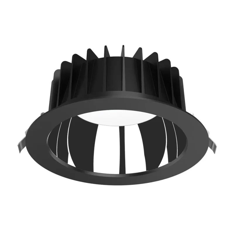 35w cct low glare dimmable recessed downlights black white