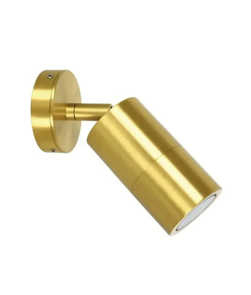 aged brass polished brass ip65 outdoor wall spotlights adjustable