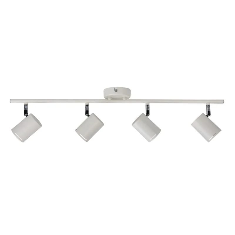 baril modern white 4 light spotlights 240v gu10 adjustable