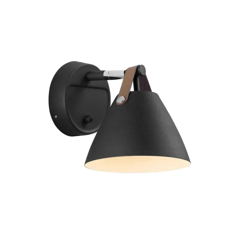 black white strap 15 wall light easy return option