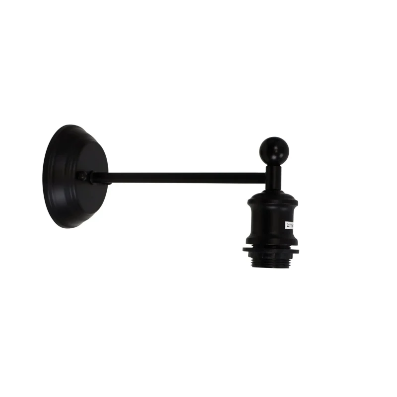 boulton modern matt black wall bracket interior decor