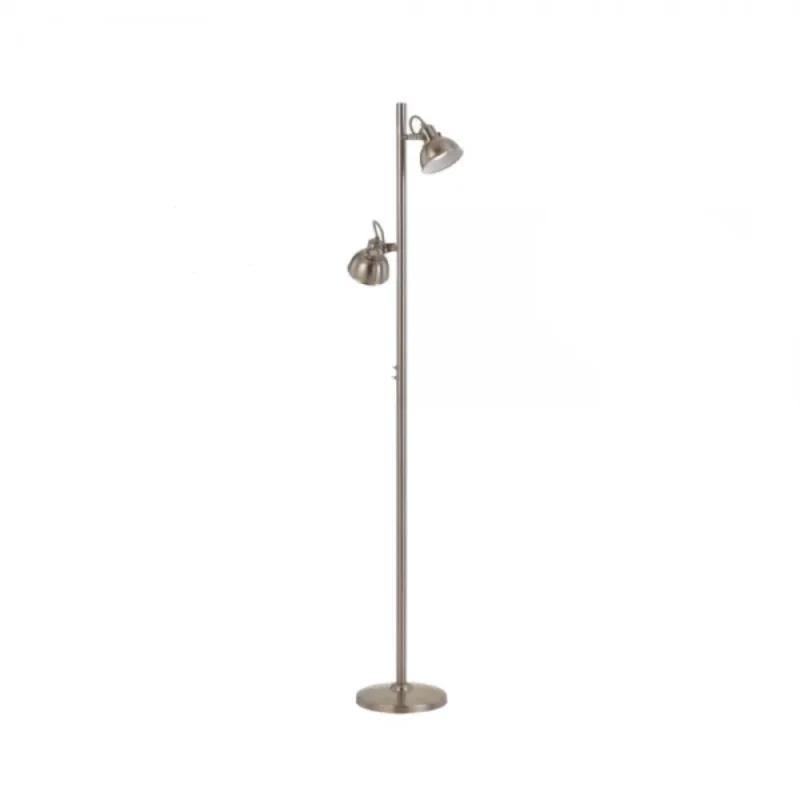 carson nickel 2 light adjustable floor lamp