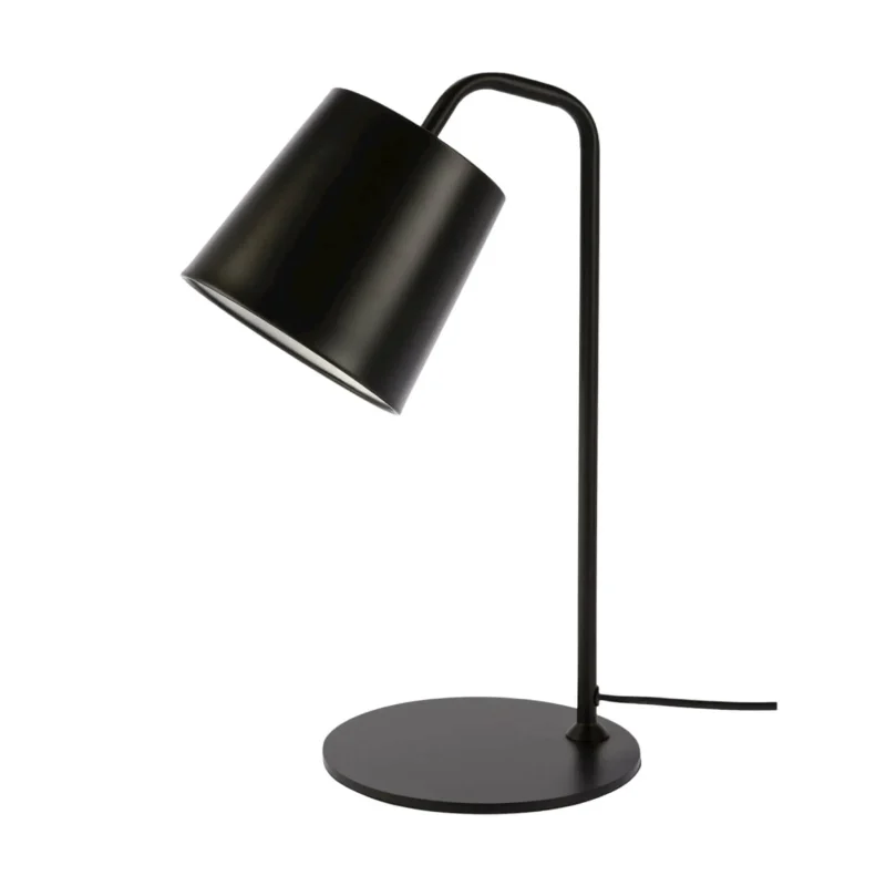 costa black 1 light table lamp