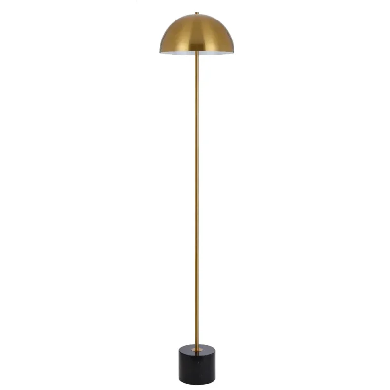 domez modern marble floor lamp with metal shade