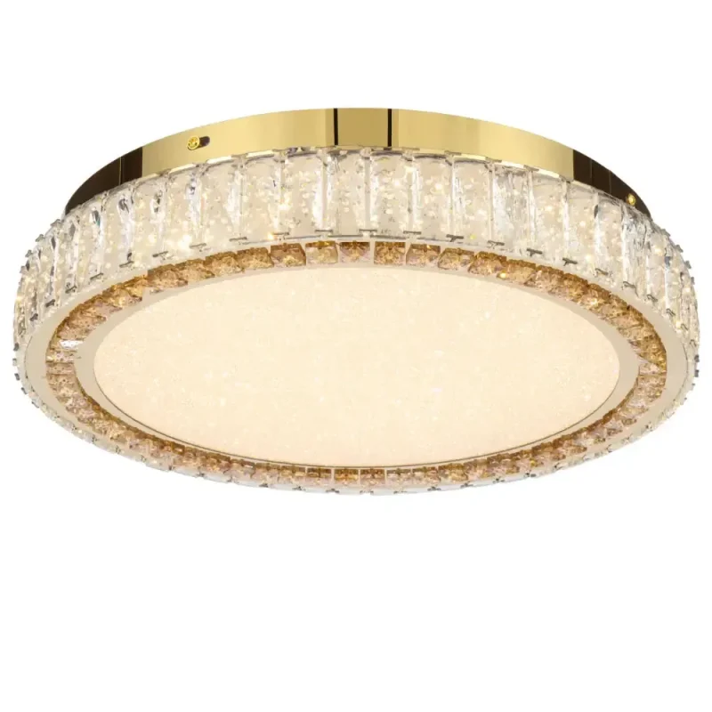 elegant gold crystal led oyster light 40cm 60cm