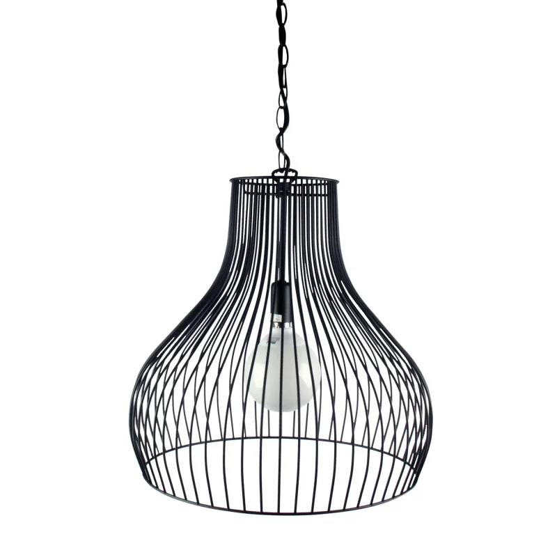 gabby large black metal pendant light modern 1 light