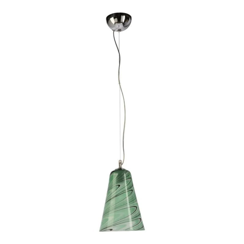 green swirl murano glass pendant light onda