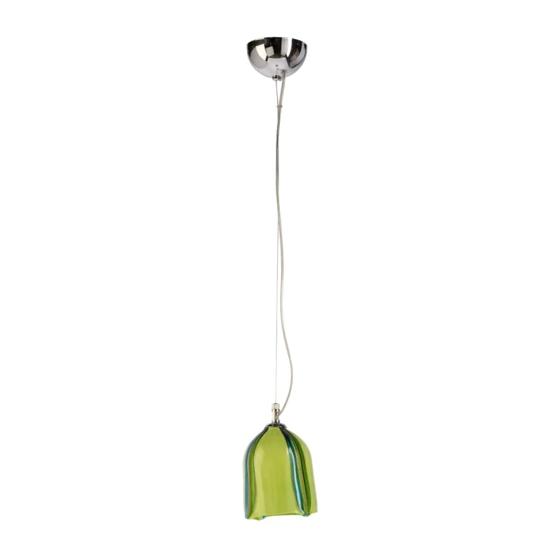 jacaranda elegant green murano glass pendant light