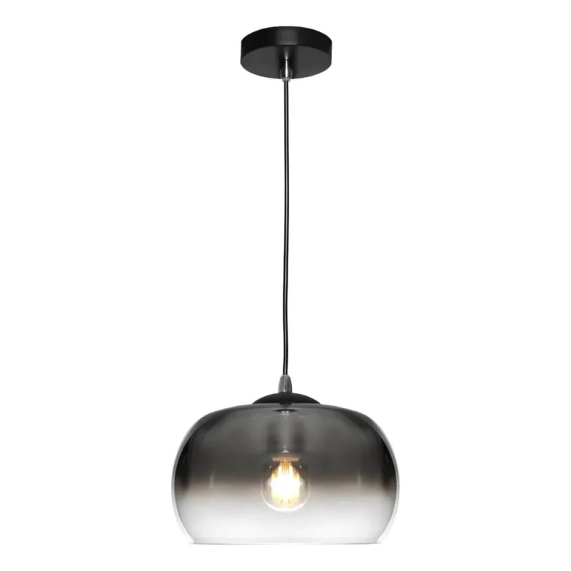 jordet smoke glass pendant light 1 4 light options