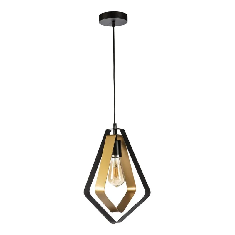 kreola black gold pendant light elegant ceiling