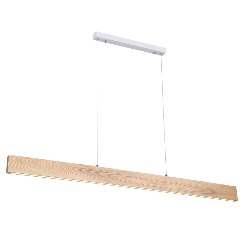 langtoft ash wood tricolor led pendant light