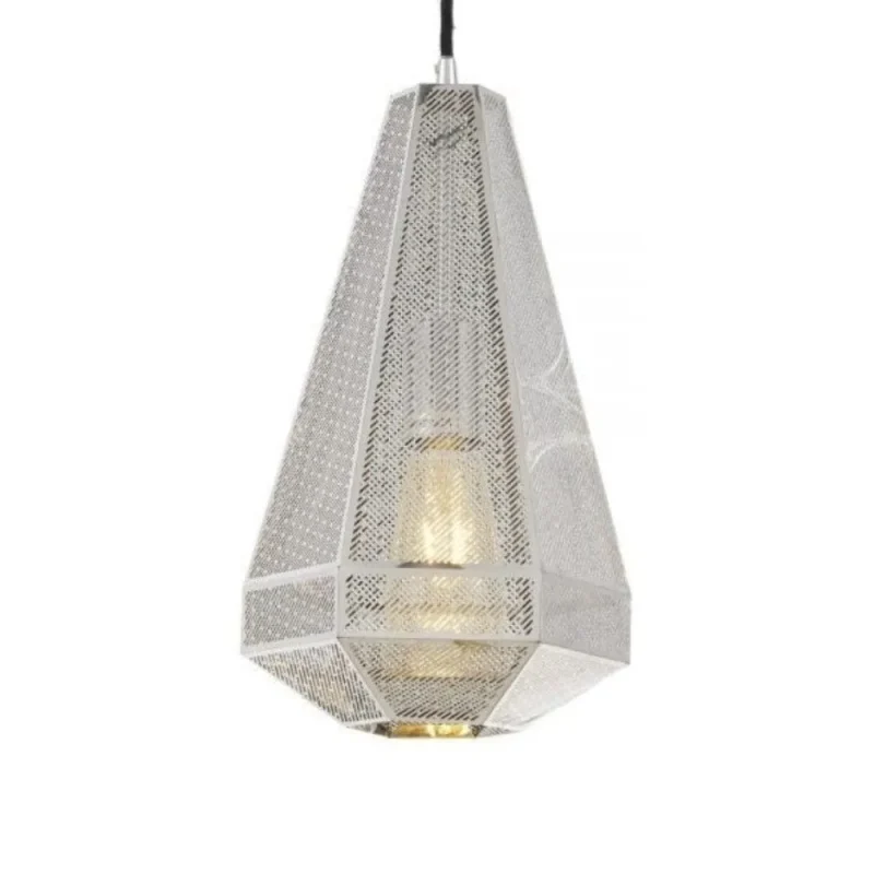 magnus 1 light large chrome pendant shade