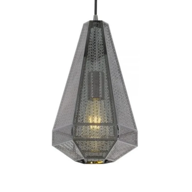 magnus large gun metal pendant light 1 light elegant shade