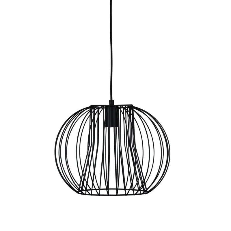 malo 35 black spherical pendant light