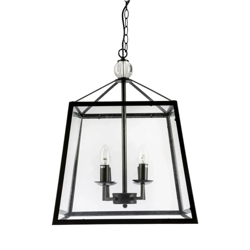 marka black 4 light glass pendant chandelier