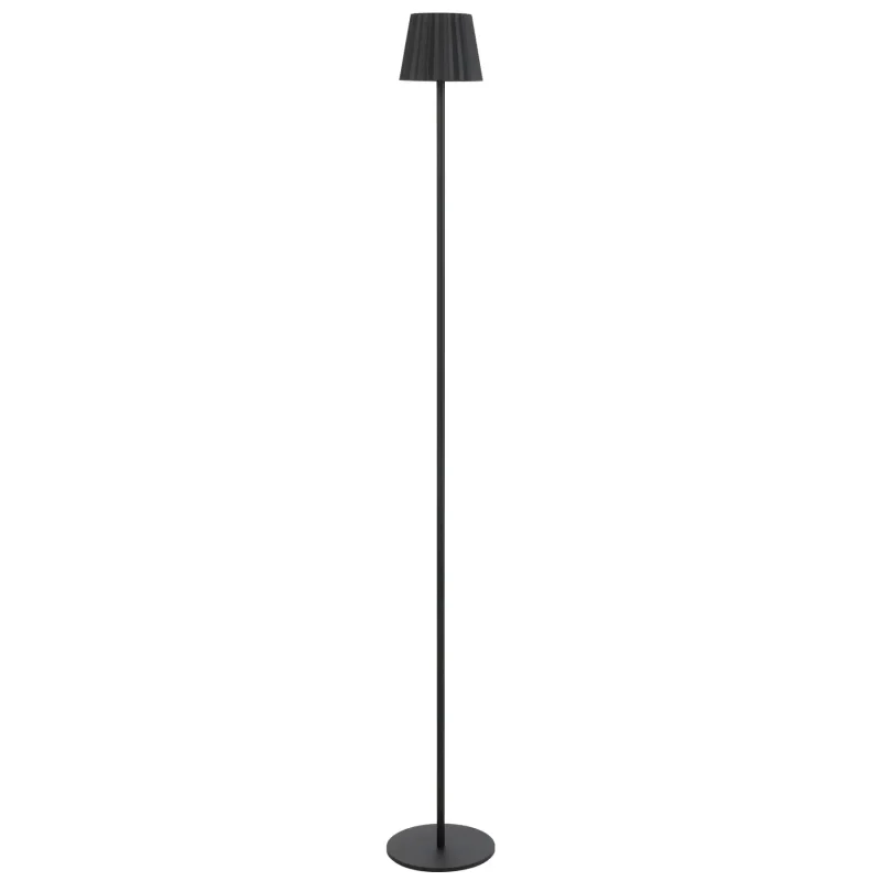 mindy metal rechargeable led floor lamp ip54 waterproof black brown green white