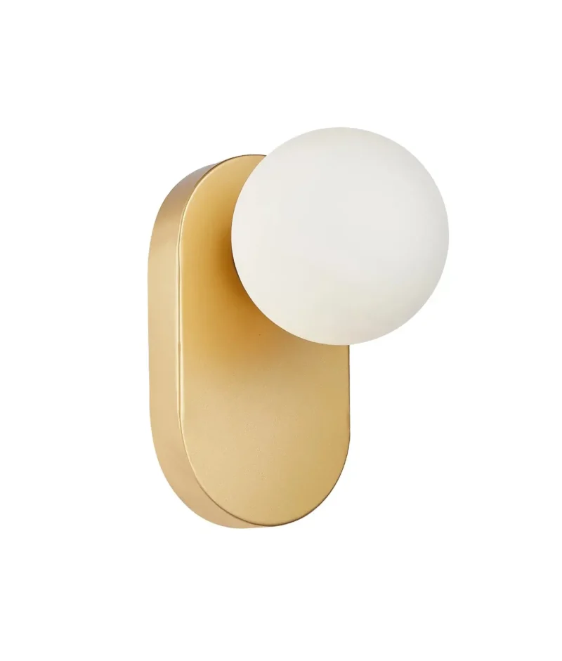 opal diffuser wall lights black gold white options