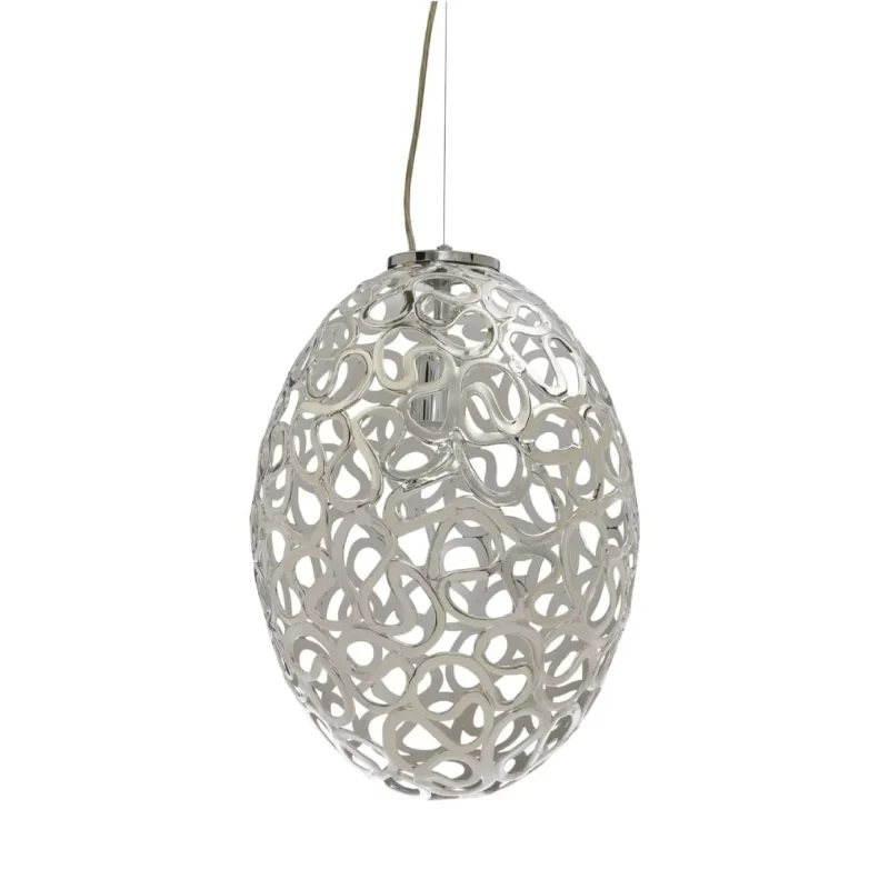 oregon 1 light chrome pendant with acrylic shade