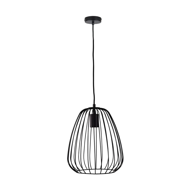 pera caged pendant light black white medium large sizes