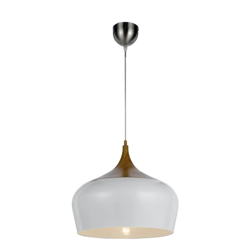 polk 300mm white oak pendant light 1 bulb