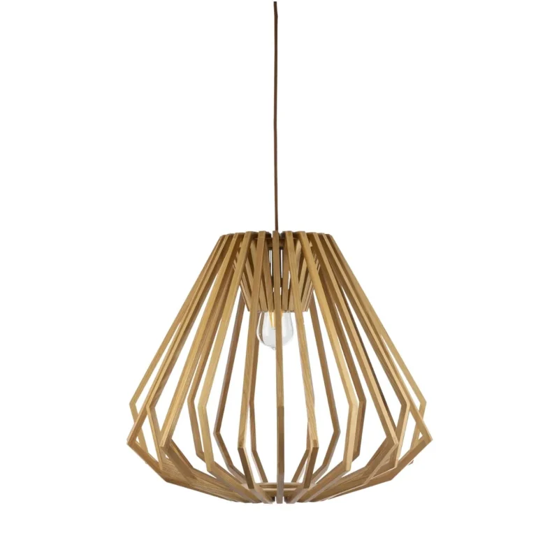 ragusa 535mm large timber pendant light modern 1 light design