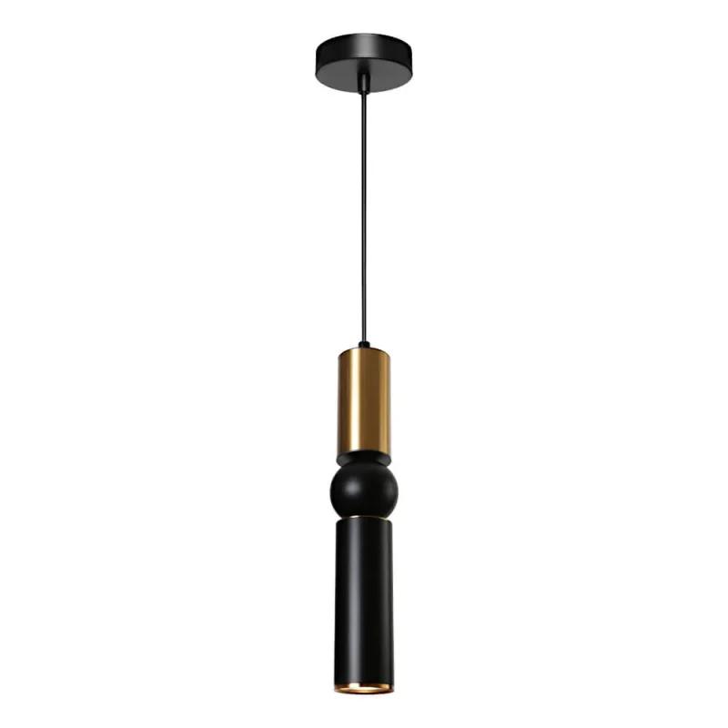 rolo 1 light pendant black gold charcoal chrome finish