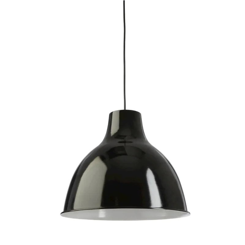 roma modern black aluminum pendant light 350mm