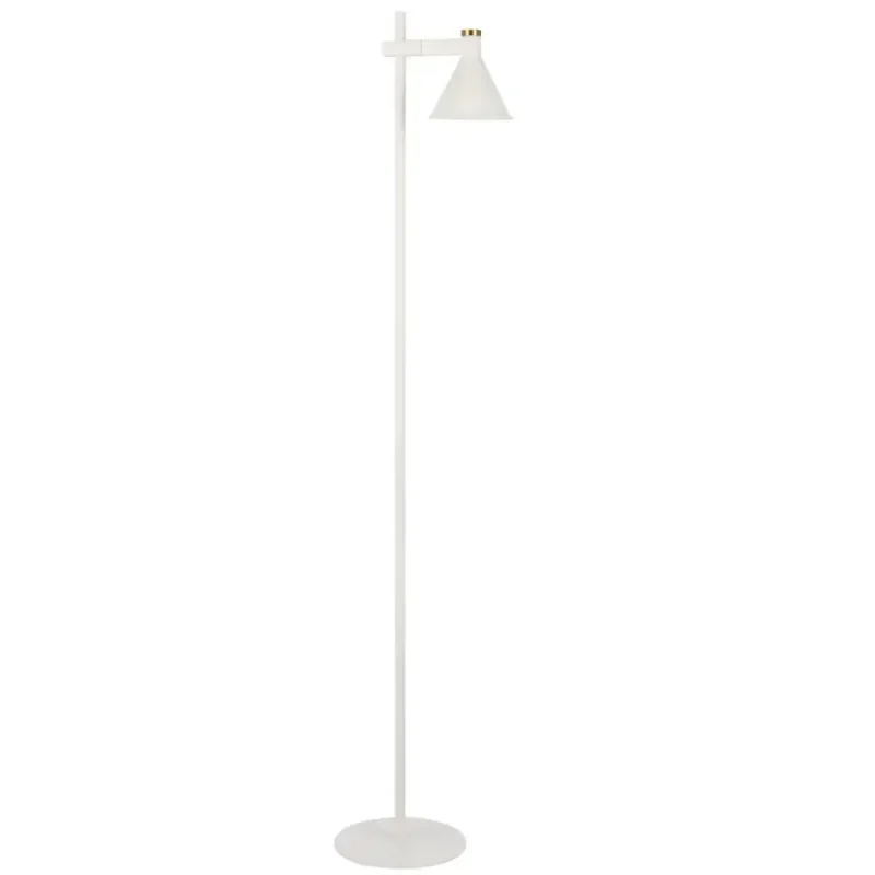 rosner iron floor lamp adjustable head black white