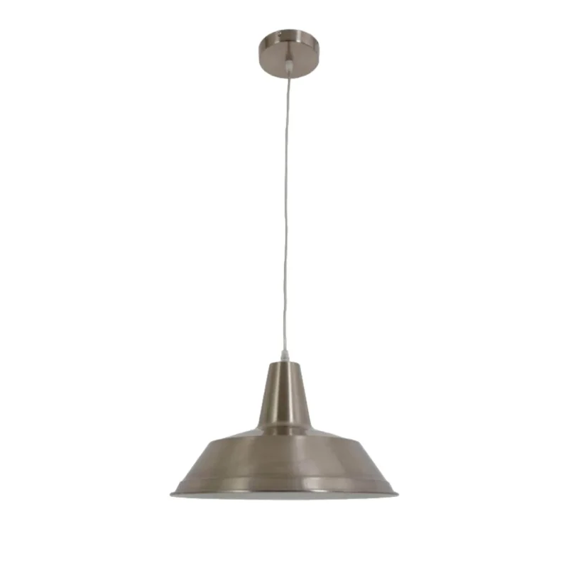 satin chrome dome pendant 355mm diameter