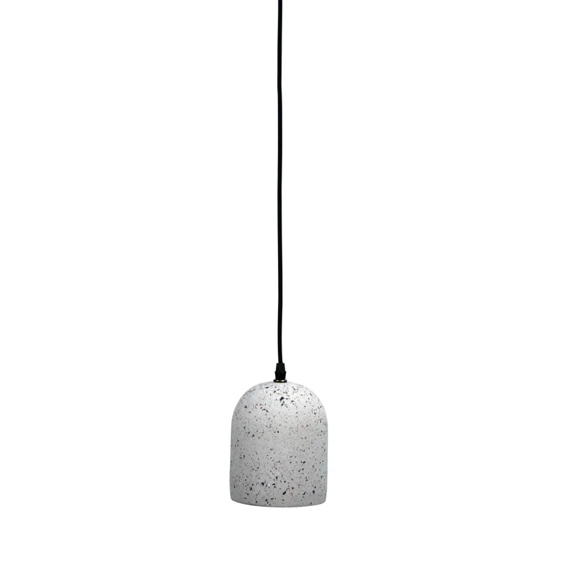 terros retro pendant light white terrazzo shade with grey black pink