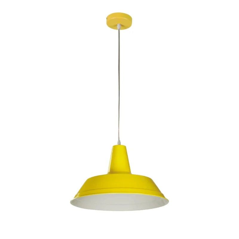 ultra modern yellow angled dome pendant 355mm