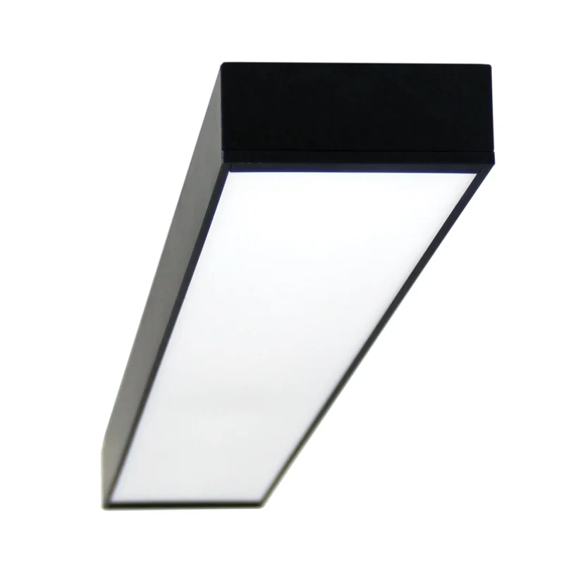 vana 1500mm 50w black cct led batten wall light 3300 lumens