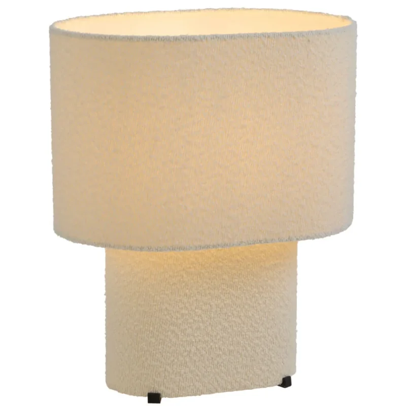 verso boucl fabric table lamp ivory green brown blue black