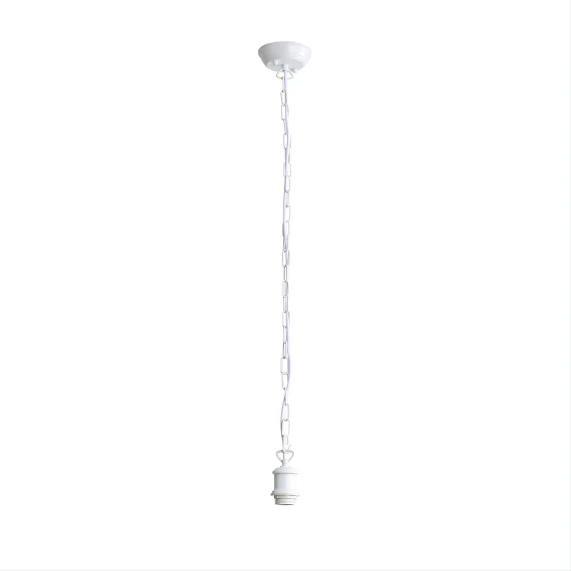 vintage 170cm white chain suspension light industrial style