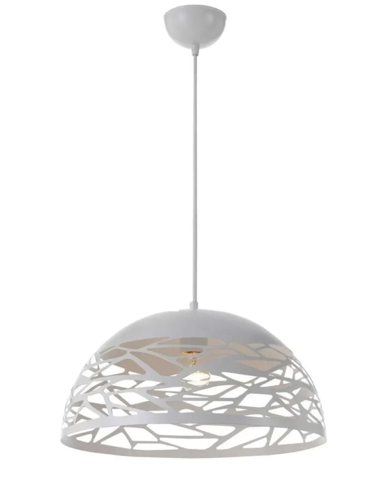 white dome pendant light 1 light 300mm white suspension